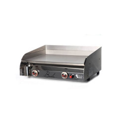 PLANCHA GAZ 2 FEUX BAILA TOUT INOX