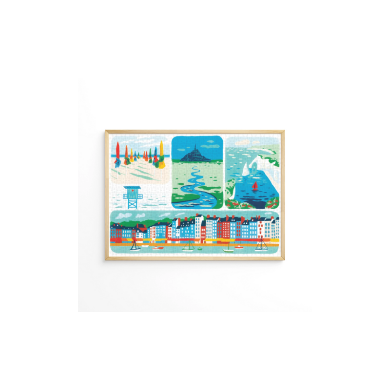 Puzzle 1000 pièces : Normandie